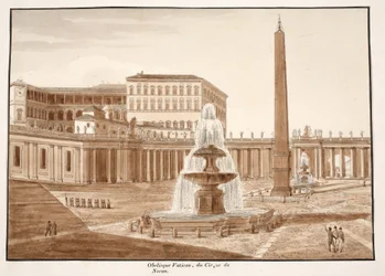 Der Vatikanische Obelisk, aus dem Zirkus des Nero, 1833